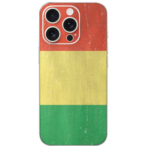 Bolivia Flag Distressed iPhone 16 Pro Skin